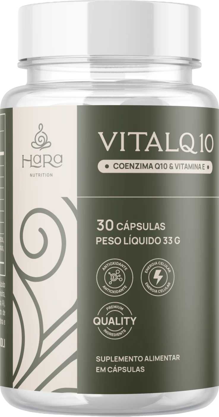 Embalagem de Vital Q10 em cápsulas